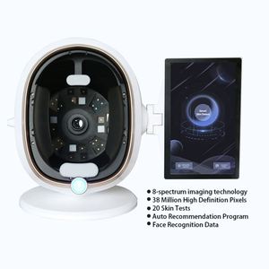 เครื่องวิเคราะห์ผิว 3 มิติ AI อัจฉริยะรุ่นใหม่ ได้รับการรับรองมาตรฐาน CE กล้อง 12MP HD สแกนเนอร์ใบหน้าแบบหลายสเปกตรัม กระจกวิเศษตรวจสอบสภาพผิว รองรับ OEM ODM - Product Image 1