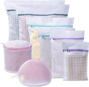 Bolsa de lavandería de malla duradera, bolsa de lavado de sujetador, <span class=keywords><strong>cesta</strong></span> de lavado para lencería, ropa interior, logotipo personalizado delicado, poliéster - Product Image 1
