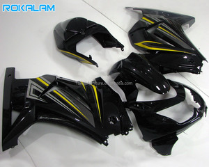 Carenados de Diseño Clásico para <span class=keywords><strong>Kawasaki</strong></span> <span class=keywords><strong>Ninja</strong></span> EX250 2008 2009 2010 2011 2012, Carrocería ZX250 ZX <span class=keywords><strong>250R</strong></span>, Piezas de Repuesto para Motocicletas Deportivas - Product Image 1