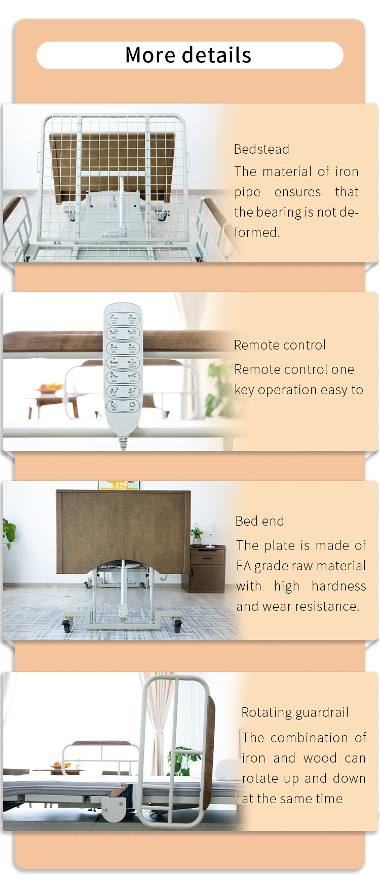 2022 Electric Nursing Rotational Disable Care Bed Electric Nursing Rotating Nursing Bed For Elder