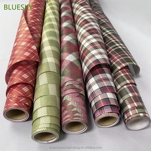 Cá nhân Kỳ nghỉ bọc kẻ sọc Giáng sinh gói giấy Giáng sinh chủ đề in ấn giấy Giáng sinh gói giấy cuộn - Product Image 3