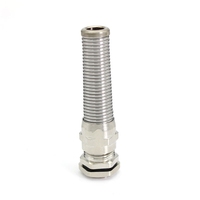 Presse-étoupe anti-traction étanche en laiton nickelé métal Anti-flexion M20 PG joint de fixation à ressort en spirale joint entrée d'oeillet