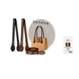 Manico per borsa in pelle ILAN 66 cm, set bicolore per accessori borsa - Product Image 2