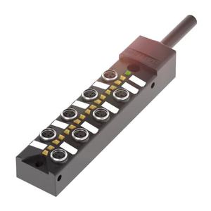 Caja de Conexiones Pasiva Ba-lluff BPI 8M303P-5K-B0-KPXA0-030, 8 Puertos, 3 Pines Hembra, PNP, 10-30 V CC, 3 A/Puerto, 8 A en Total - Product Image 1