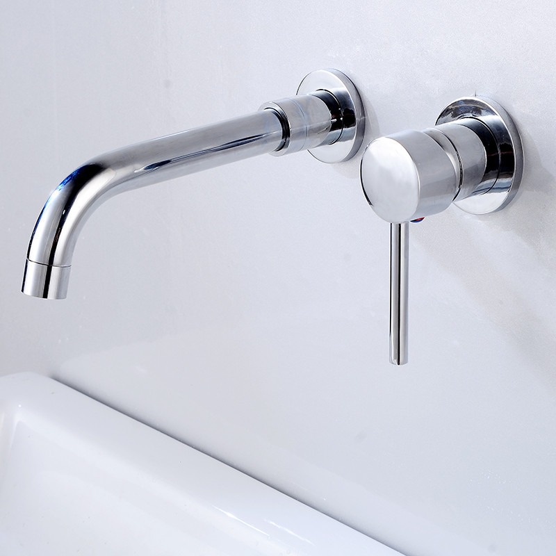Amazon hot selling wall mounted Basin Mixer Faucet black Concealed Faucet