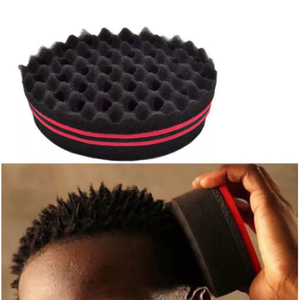 Éponge <span class=keywords><strong>magique</strong></span> pour cheveux bouclés, pour la coiffure africaine, éponge à cheveux avec trous - Product Image 3
