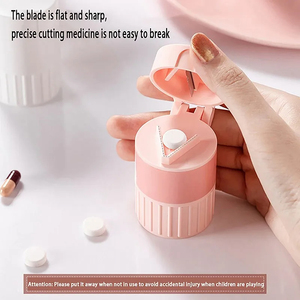 Wholesale Storage Box4 In1 Portable 4 Layer Powder <b>Tablet</b> Pill Cutter MedicineSplitter Box Crusher PortablePill - Product Image 2