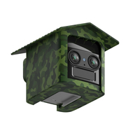 Mini caméra de surveillance CCTV extérieure 4G LTE Wifi avec emplacement pour carte SIM, alimentée par énergie solaire, mini caméra de sécurité CMOS intérieure/extérieure G2