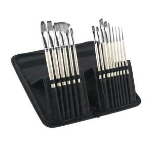 SINOART <span class=keywords><strong>Studio</strong></span> ensemble de pinceaux en Nylon professionnel 15 pièces <span class=keywords><strong>Gouache</strong></span> aquarelle peinture ensemble de pinceaux pour artiste peinture pinceaux - Product Image 4