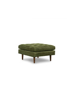 Pouf ottoman en velours haut de gamme de style rétro américain pour salon, entrée, ou comme repose-pieds de lit pour changer de chaussures