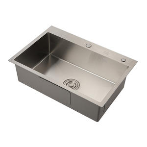 Fregadero de Cocina de Acero Inoxidable SUS304 Cepillado Original, Cuenco Único Grande, Compatible con Inspección - Product Image 4