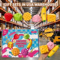 Ensemble de jouets sensoriels à presser en forme de fruits, à montée lente et sonore, avec un son de craquement satisfaisant, en provenance des États-Unis