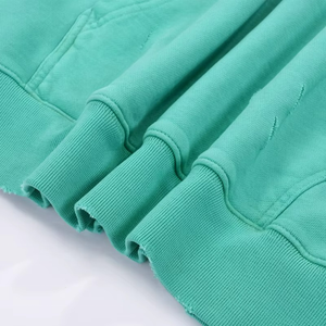 Sudadera con Capucha de Diseño Moderno 2026, 420 g/m², Personalizada, Corte Holgado, Color Menta, Estilo Desgastado - Product Image 6