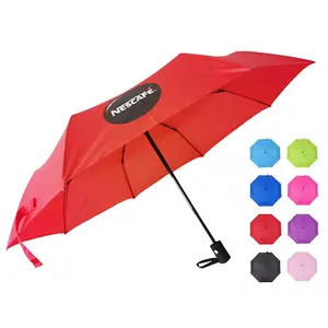 Guarda-chuva automático completo completo, mais barato, propaganda automática, 3 dobras