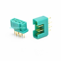 Câble d'extension de servo Xinsheng MPX à connecteur hexagonal, prise banane, connecteur de type T pour avion modèle, drone, aile fixe, nylon vert