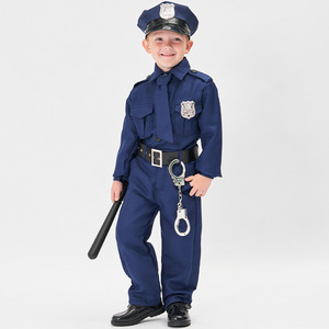 Costume <span class=keywords><strong>de</strong></span> policier pour enfants, garçons et filles, uniforme <span class=keywords><strong>de</strong></span> <span class=keywords><strong>shérif</strong></span>, costume <span class=keywords><strong>de</strong></span> fête du livre mondial - Product Image 2