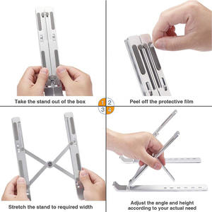 Compatibele Notebook Computer Metalen Houder Verstelbare Opvouwbare Aluminium Laptop Stand <span class=keywords><strong>Status</strong></span> - Product Image 3