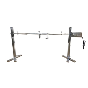 Gril de rôtissage extérieur en acier inoxydable, étanche et résistant à la corrosion, <span class=keywords><strong>pour</strong></span> barbecue au charbon de bois, avec moteur 30 W et trépied, <span class=keywords><strong>pour</strong></span> rôtir le <span class=keywords><strong>cochon</strong></span> - Product Image 1