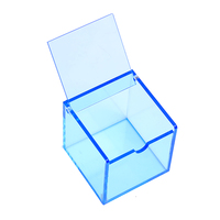 Maßgefertigte Transparente Acrylbox mit Deckel Aufbewahrungsbox mit Schiebedeckel Acryl-Displaybox Holografische Acrylbox