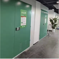 Unités de stockage modulaires préfabriquées avec cloisons en acier, serrure électronique, installation au sol pour location intelligente