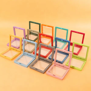 Boîte d'emballage pour bijoux en film PE transparent avec logo personnalisé SIFOO, cadre flottant 3D coloré, support <span class=keywords><strong>de</strong></span> rangement pour bijoux - Product Image 3