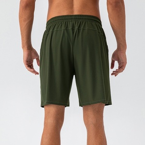 Pantalones cortos deportivos casuales de verano LULU Fashion, transpirables, sueltos, elásticos, color limón y negro para hombre - Product Image 2
