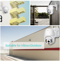 Surveillance de sécurité intelligente sans fil, caméra ICSEE haute définition avec vision nocturne couleur, surveillance à distance