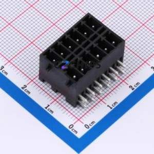DB2ERHBG-3.5-2*6P-BK Plug-in Terminal Block Bent Lead Through Hole,P=3.5mm Board-to-Board / Socket Closed Snap Fixing 2x6P 3.5mm - Product Image 1