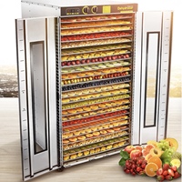 SUNMAX 24-laags fruit- en groentedroger, commerciële voedseldroger, 600L grote capaciteit, 5850W, roestvrijstalen apparatuur