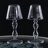 Bougeoirs d'isolation thermique de pot de bougie en forme de lampe de table d'approvisionnement d'usine pour la décoration de mariage