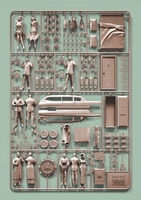 Personnalisé non assemblés kit de modèle en plastique pour collection