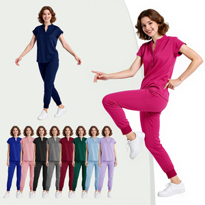 Women Hospital Uniforms Split Set Moisture Wicking Work Clothes For Nurses Dentists Clothing S XXL - Product Image 4