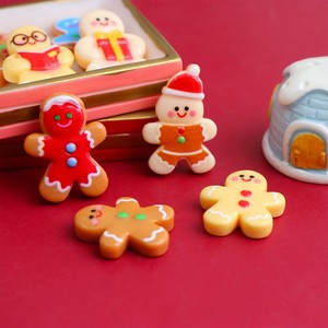 CHENXI Adornos Artísticos Pintados para el Hogar, Decoraciones DIY para Año Nuevo y Navidad, Accesorios de Resina de Hombre de Jengibre para Manualidades - Product Image 3