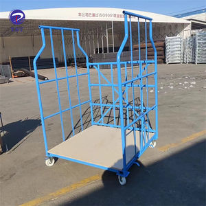 भारी शुल्क टिकाऊ इस्पात निर्माण कुशल माल परिवहन गोदाम रसद औद्योगिक ट्रॉली - Product Image 3