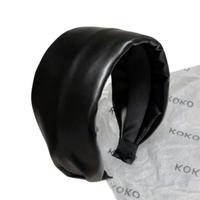 Headband Korea Gaya Retro Bahan Kain Lebar Buatan Tangan Tren Fashion Terbaru Kain Artifisial Berkualitas Tinggi