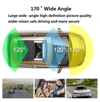 Auto Dvr 3 Camera Lens 4.0 Inch Touch Hd Dash Camera 3 Manier Auto Dual Lens Met Achteruitrijcamera video Recorder Auto Dash Cam