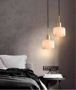 新款现代简约大理石小吊灯北欧创意客厅餐厅设计师挂线灯中山灯 - Product Image 4