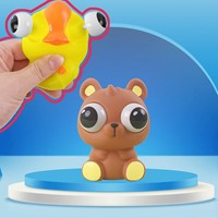 Boneka Hewan Kartun Plastik Lucu, Bisa Dicubit dan Diperas, Penghilang Stres, Mainan Seru, Laris Manis