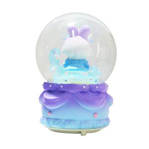 Statue de lapin de dessin animé mignonne <span class=keywords><strong>Globe</strong></span> à eau - Décoration festive faite à la main pour Noël, fête d'hiver, décoration de la maison pour le Nouvel An - Product Image 4