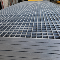 Vente en gros directe de panneaux de grille moulés en fibre de verre FRP durables de 38 mm d'épaisseur, antidérapants, pour marches d'escalier et supports de sol