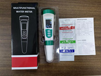 Testeur de qualité de l'eau multifonctionnel 5 en 1: PH, TDS, EC, salinité et température