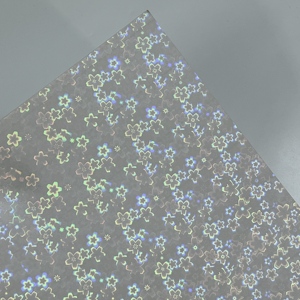 Laser Pentagon Flower Cold Laminating <strong>Film</strong> <strong>Holographic</strong> Overlay Cold Laminating <strong>Film</strong> Handmade Card Decorative Protective <strong>Film</strong> - Product Image 3