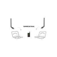 Super Clicker Intelligent Double pour 2 Ordinateurs Portables, Changeur de Diapositives PPT USB Parfait, Portée 100m
