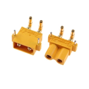 Connecteur Amass XT30PW-M/F horizontal (à angle droit) à montage sur circuit imprimé, ensemble de fiches à profil bas et à courant élevé pour batteries LiPo et cartes de moteur RC - Product Image 4