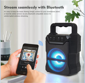 Altavoz de <span class=keywords><strong>fiesta</strong></span> USB inalámbrico Bluetooth portátil al aire libre con <span class=keywords><strong>Karaoke</strong></span> - Product Image 3