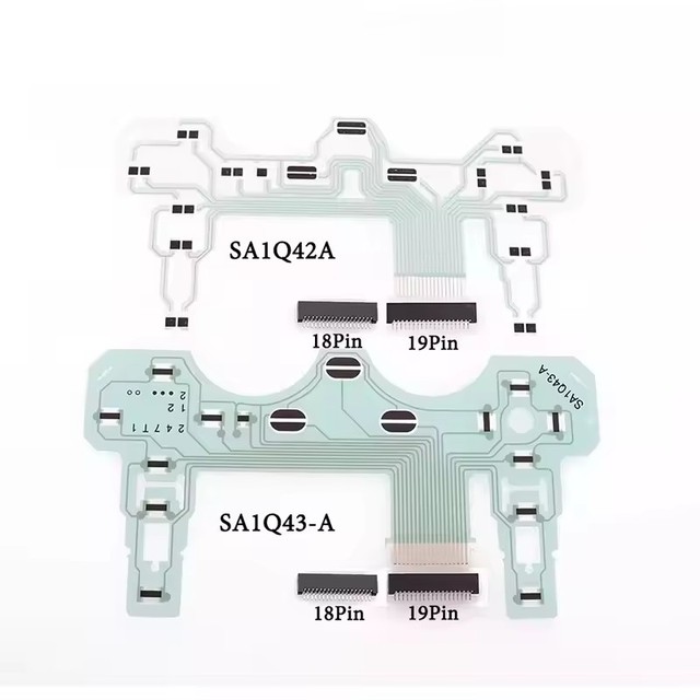 SA1Q42A SA1Q43-A Conductive Film for PS2 Joystick Controller Ribbon Circuit Board Film Button Flex Gamepad Cable