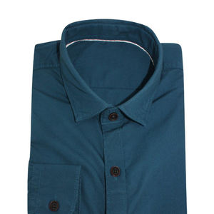 Camisas Casuales de Negocios para Hombre al por Mayor, Cuello Mao, Tela Satinada, Color Sólido, Manga Larga, Estilo Veraniego, Nuevo Estilo - Product Image 5