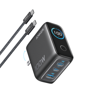 <span class=keywords><strong>Cargador</strong></span> Rápido Anker GaN de 100W con 3 Puertos USB C y Pantalla Digital Inteligente, Adaptador de Corriente GaNPrime para MacBook, <span class=keywords><strong>iPhone</strong></span>, iPad - Product Image 2