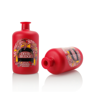 Bouteilles d'emballage de spiritueux <span class=keywords><strong>en</strong></span> verre rouge bon marché de 700ml/750ml avec pompe à liège pour tequila vodka brandy whisky rhum gin - Product Image 3