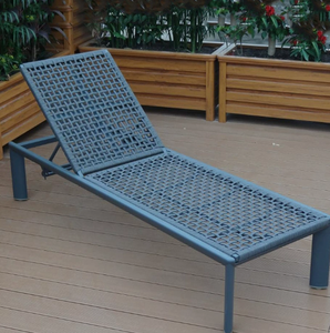 Chaise longue de luxe en aluminium tressé pour l'extérieur, housse de chaise de piscine, chaise longue pour bronzer, <span class=keywords><strong>canapé</strong></span>-lit en rotin tressé pour la plage - Product Image 3